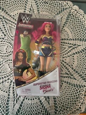 WWE Sasha Banks Superstar Fashions Mattel Doll NIB 2017